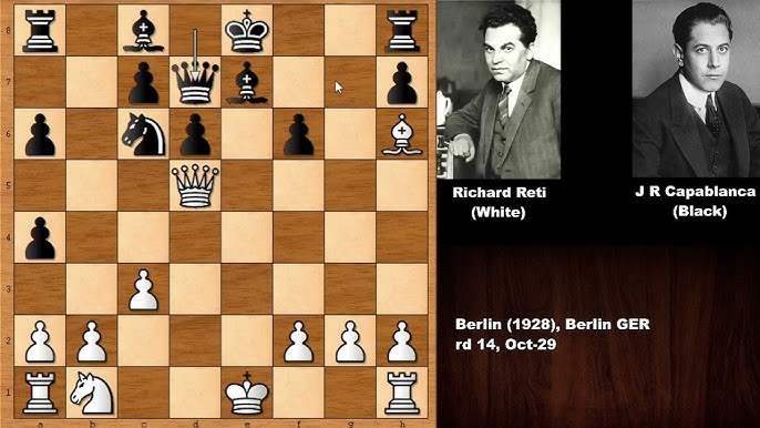 Richard Reti vs. Saviely Tartakower Daring Chess Puzzle - SparkChess