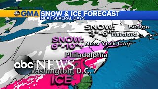 The latest path of the winter storm l GMA