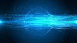 #Blue #Futuristic #digital data transfer neon line technology Loop background.