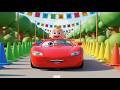 Zoom Zoom Red Speed Car 🚗🔥 Fast Car Song for Kids | Vehicle Rhyme