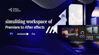 Simulation Of The Workspace Of Adobe Premiere To After Effects