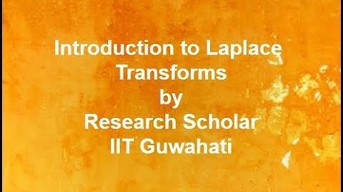 Introduction to Laplace Transforms,Signals & Systems || Electrical Engineering