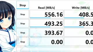 Run Samsung SSD SM841N 512GB with CrystalDiskMark 7