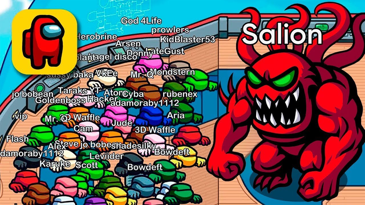 Among Us, but with 1 MILLION SEEKERS in AIRSHIP - HIDE n SEEK Mode