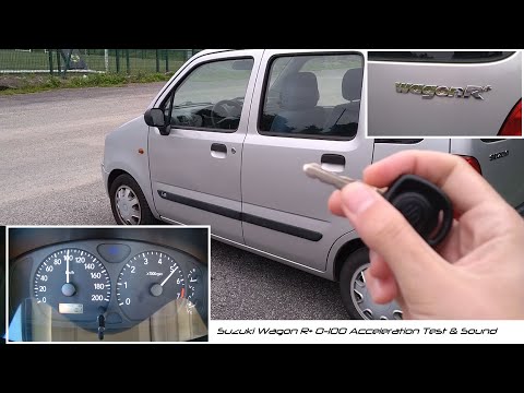Suzuki Wagon R+ Acceleration 0-100 Test & Sound