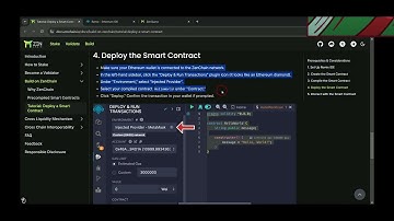 Zenchain How to Deploy a Smart contract