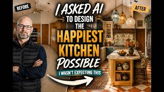 I Asked AI to Design 15 of the Happiest Kitchens Possible — I Wasn’t Expecting These