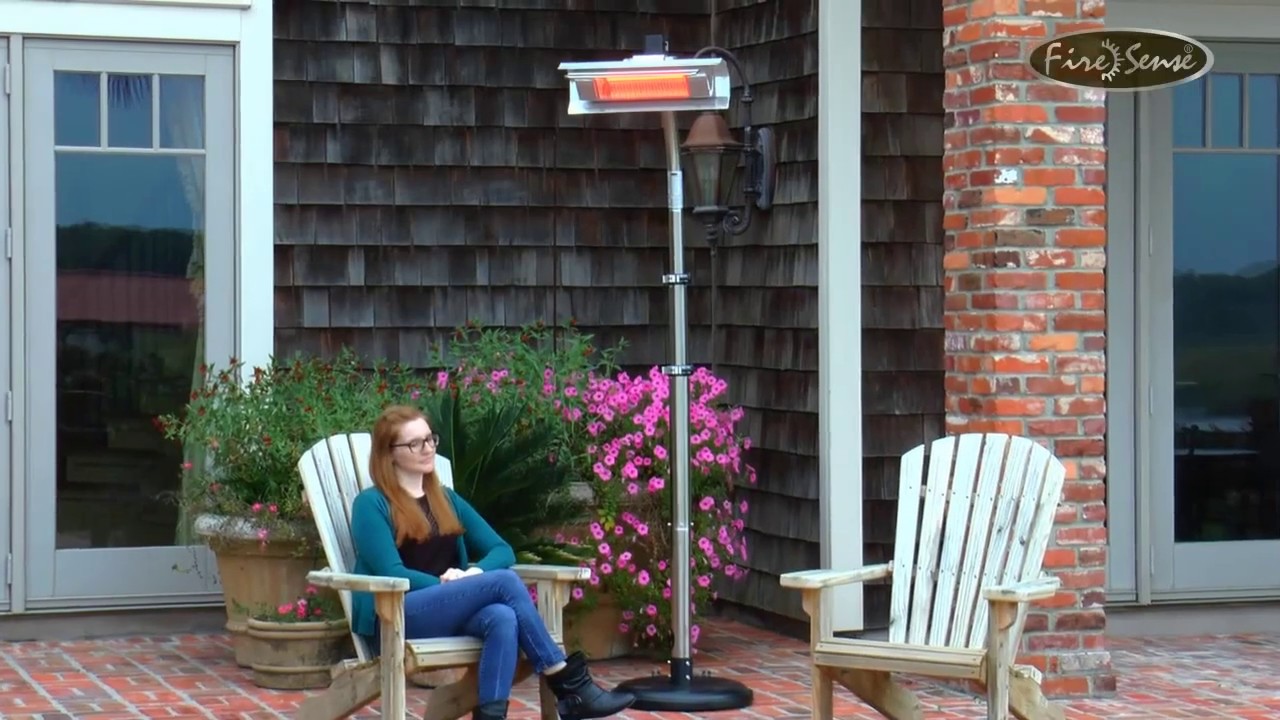 Fire Sense Stainless Steel Telescoping Infrared Patio Heater YouTube