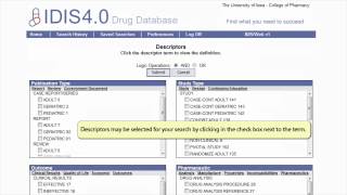 New Features - IDIS Drug Database