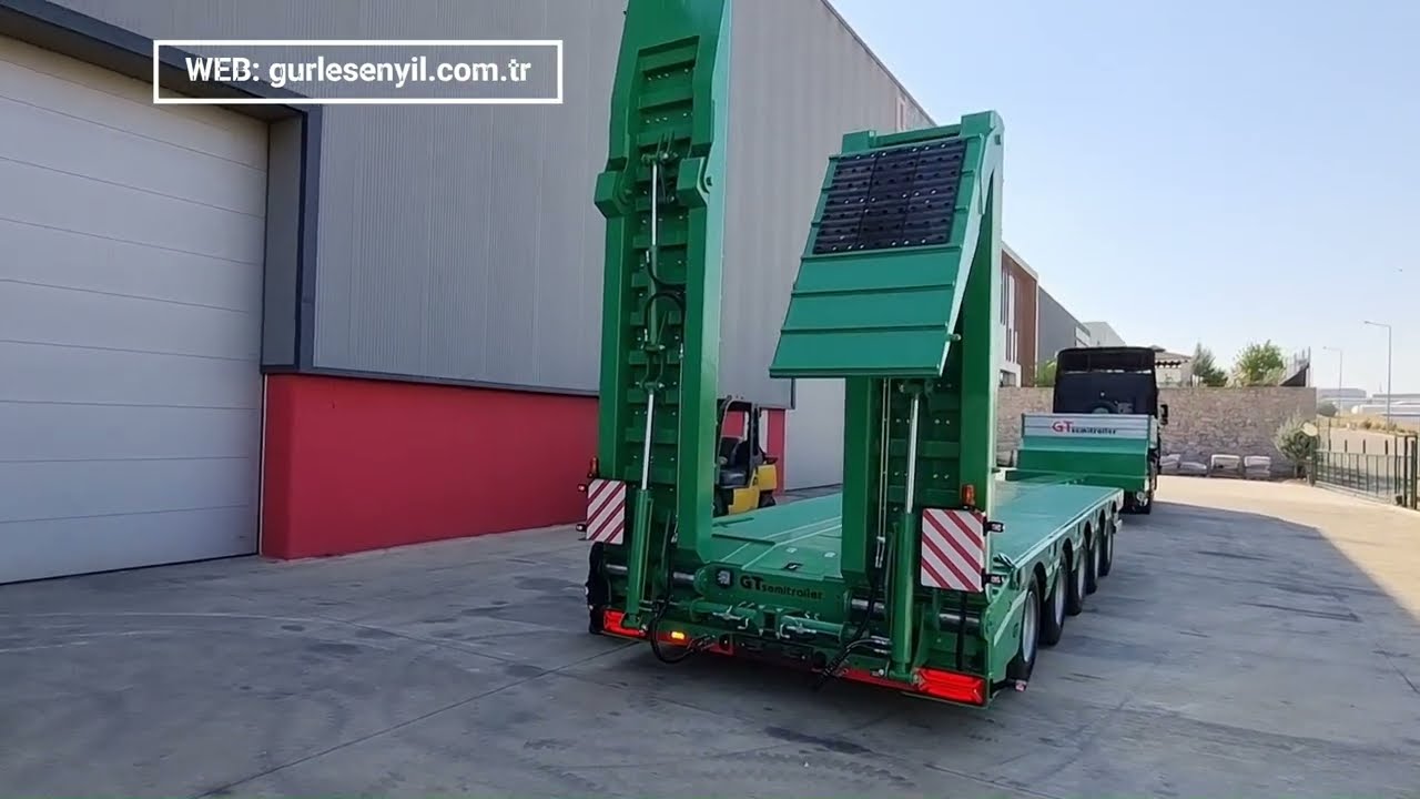 "Operation of Ramps" 5 Axle Lowbed Semi-trailer / GÜRLEŞENYIL Treyler