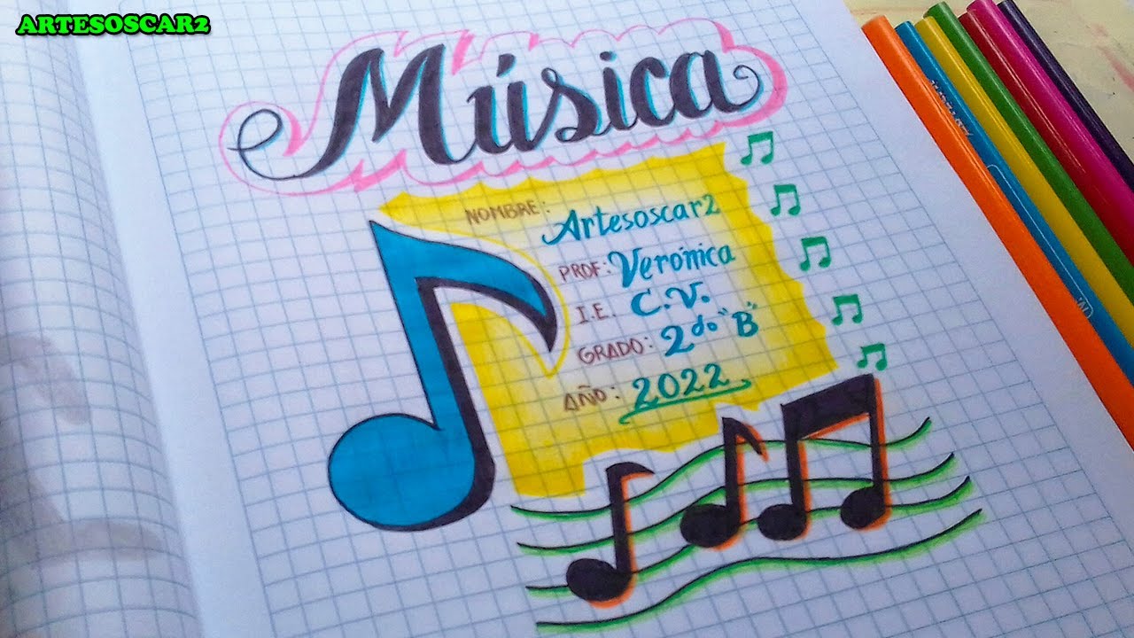 MIRA! como dibujar caratula de MUSICA facil - thptnganamst.edu.vn