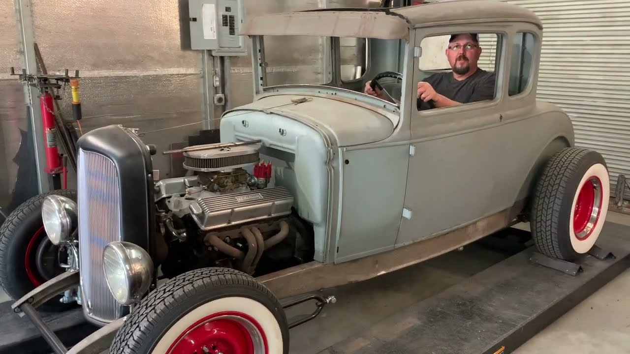 Model A Coupe Hot Rod Build Pt33. Building  The Steering Column Mounts And Hooking Up The Steering!
