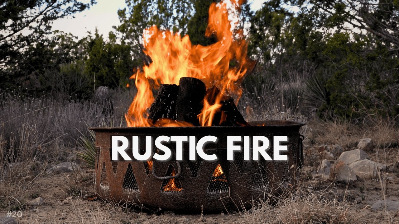 Rustic Fire | 1 Hour Campfire Sounds for Relaxing, Sleeping & Studying | Campfires Unlimited