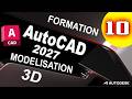 Formation Autocad 10 Modélisation 3D  شرح autocad Darija  بالدارجة المغربية