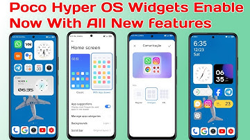 Poco M4 pro 4G Enable Hyper OS Widgets and Edit Folder, Disable app drawer