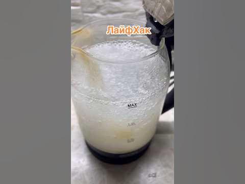 Как очистить электрический чайник от накипи? #чайники #чисто #уборка # ...