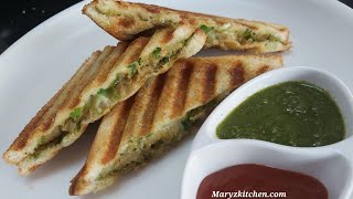 Crispy masala aloo sandwich/ आलू सैंडविच रेसिपी/Spicy grilled potato bread sandwich/Healthy snack