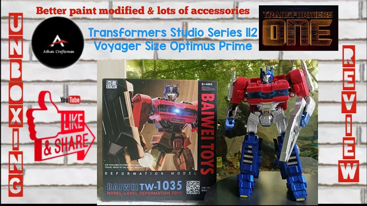 Baiwei TW-1035 Transformers One Optimus Prime Voyager ss-112. Unboxing review 