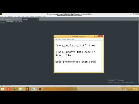 Auto save in Sublime Text 3, 4 windows (No plugin required) 2022