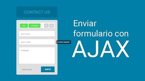 Envío de formulario con ajax y php | Facil y sencillo de entender