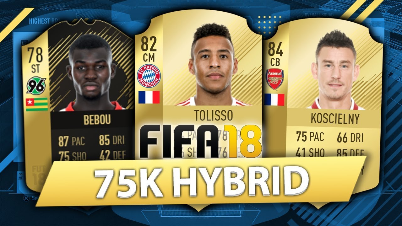 OVERPOWERED 75K HYBRID w/ BEAST INFORM! FIFA 18 SQUAD BUILDER