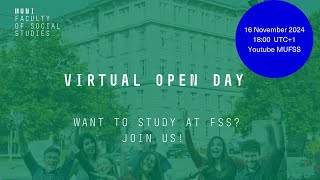 Virtual Open Day at the Faculty of Social Studies