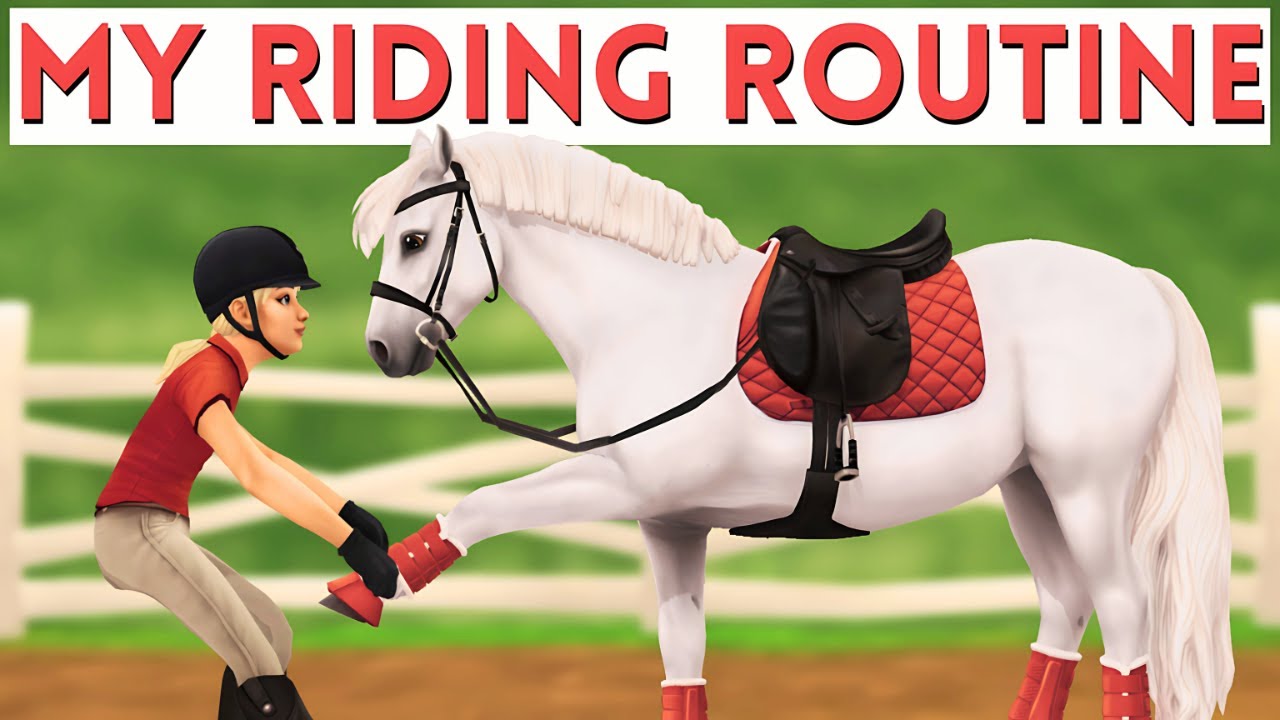 Get Ready with Me! My Riding Routine: Groom + Tack Up | Star Stable RRP