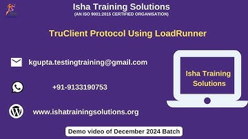 TruClient Protocol Demo On 10th Dec 2024. Pls call / whatsapp us on +91-9133190573 to enroll