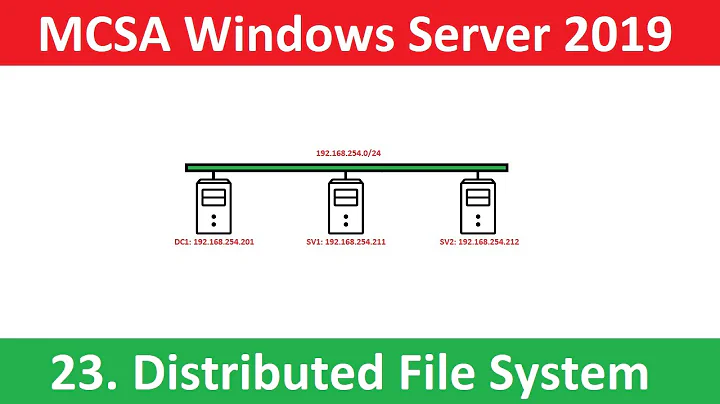 Triển khai distributed file system DFS Windows Server 2019