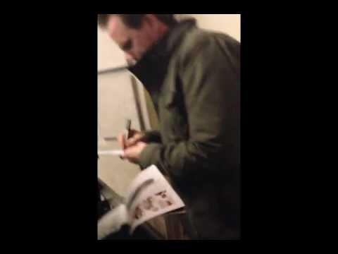 Michael Park signing Playbills