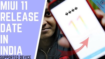 MIUI 11 GLOBAL STABLE RELEASE DATE IN INDIA | MIUI 11 FEATURES - HINDI