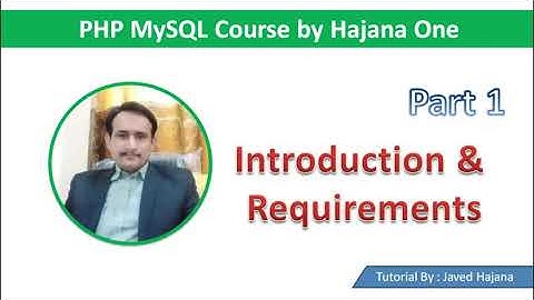 PHP MySQL Introduction  Urdu | Part 1