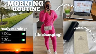 7AM REALISTIC MORNING ROUTINE 2023 | CHANGING MY LIFE, PEACEFUL, HEALTHY HABITS & PRODUCTIVITY