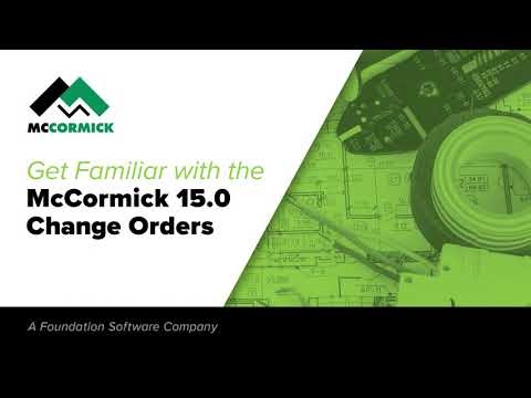 McCormick v. 15.0 Change Orders