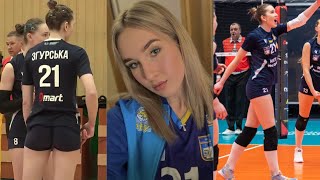 Anastasiia Zgurska - Beautiful Player and  Amazing Middle Blocker -Volleyball Actions | Regina-MEGU