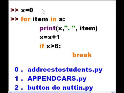Python getcwd, listdir, for loop printout