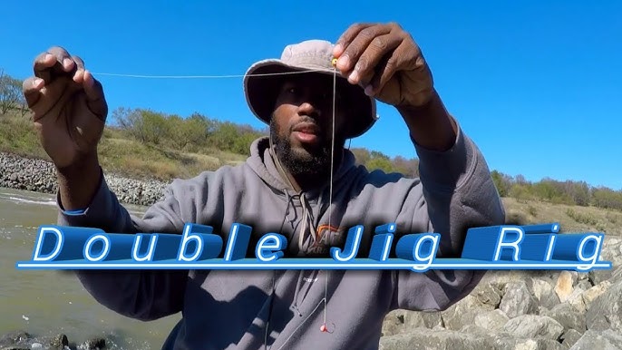 Double Crappie Jig Setup for White/Sand Bass (no swivels) - OOW Outdoors 