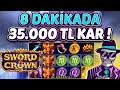 EGT SLOT SWORD &amp; CROWN BELL LINK 🔥 🔥 8 DAKİKADA 35.000 TL KAR ! #casino #slots