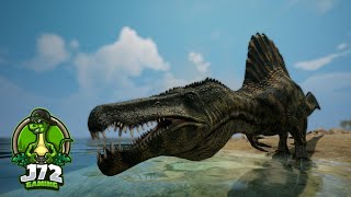 Surviving off salt water?? Path of Titans Spinosaurus growth series ep 4