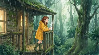 Slow Living: Quiet Rainy Day in a Forest Cabin | Soft Rain Sounds | Ghibli Vibes screenshot 5