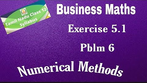 12th Business Maths Exercise 5.1 Pblm 6