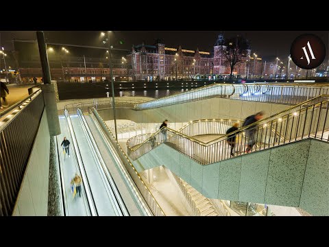 Under the Canal Bicycle Parking of Amsterdam is Amazing / 4K UHD