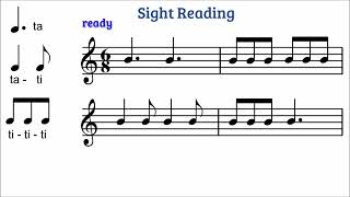 Reading 6/8 meter rhythm patterns 1