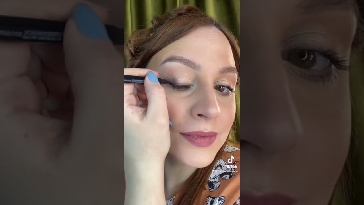 1 second eyeliner 🙄