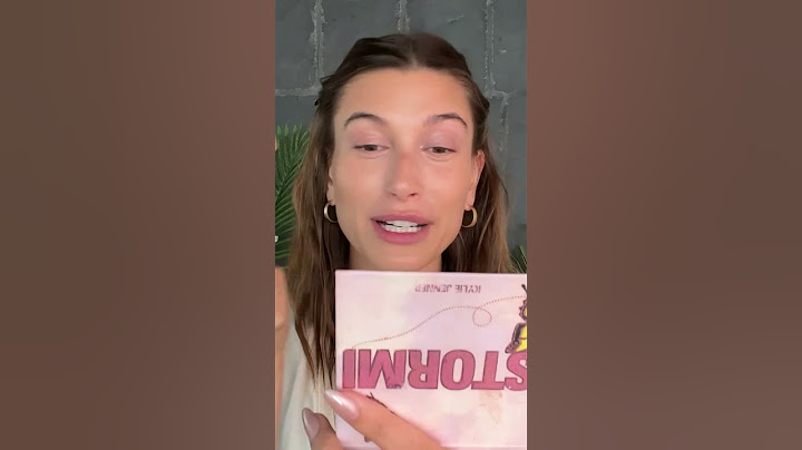 Hailey Bieber Loves Kylie's Stormi Palette