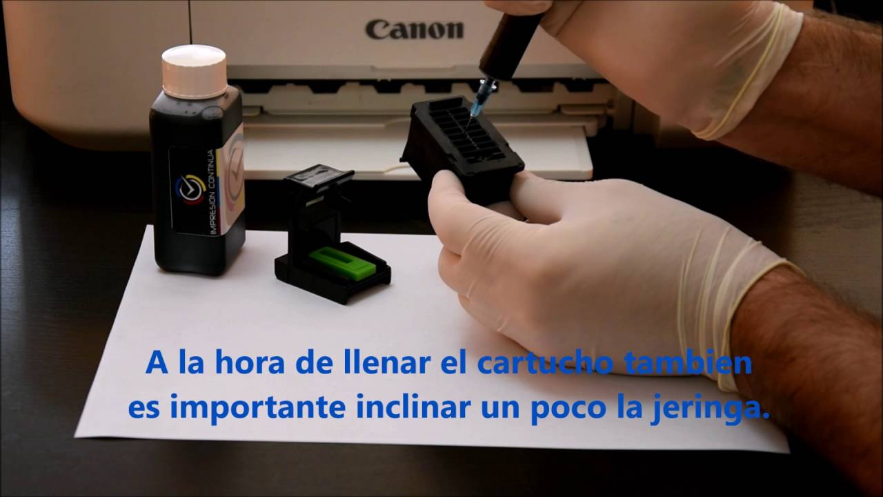 Recarga cartucho negro canon PG-545 - YouTube