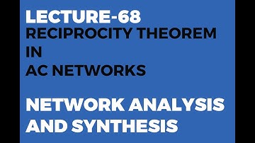 Reciprocity Theorem in AC Networks