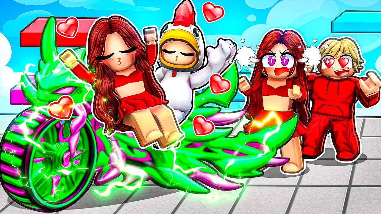 Ma Crush m'a Trompé donc Sa Soeur JUMELLE m'a aidé à me VENGER sur Bike Obby Roblox !