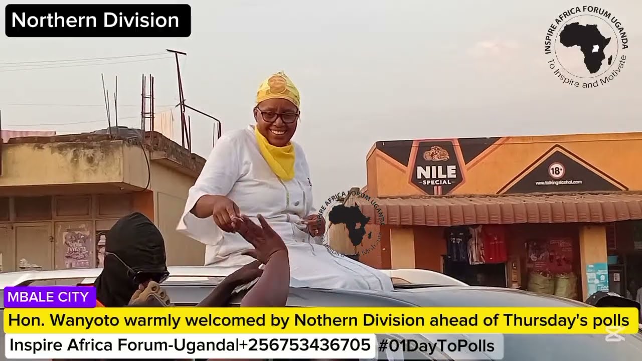 Hon. Wanyoto warmly welcomed by Northern Division in Mbale City ahead of Thursday's polls 