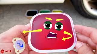 HAHA :) Crushing Crunchy & Soft Things by Car   Experiment Doodles  Watermelon, Nails   Woa Doodles screenshot 4